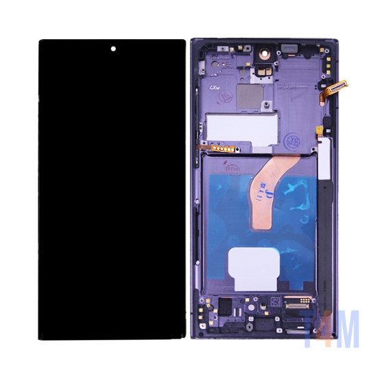 Touch+Display+Frame Samsung Galaxy S22 Ultra/S908 Preto
